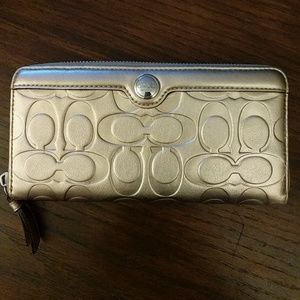 Gold Coach wallet